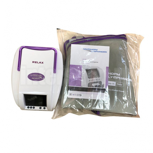 LymphaNorm Relax + 2 манжеты нога L/XL + манжета рука + манжета талия XL/XXL — аппарат для прессотерапии и лимфодренажа для дома в Москве и регионах фото 4
