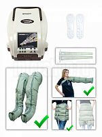 Lymphanorm Smart + манжеты для ног L/XL + манжета пояс + манжета для руки — аппарат для прессотерапии и лимфодренажа для дома