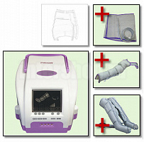 LymphaNorm Prior + 2 манжеты нога + манжета рука + манжета талия — аппарат для прессотерапии и лимфодренажа для дома