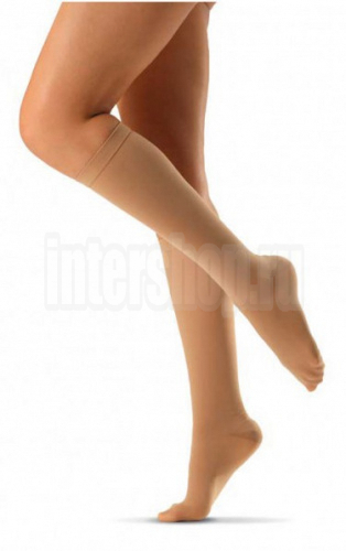 гольфы с закрытым носком интекс  1 класс компрессии